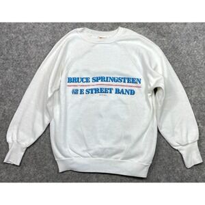 Vintage 1984-85 Bruce Springsteen Born In The USA Tour Sweatshirt White Small